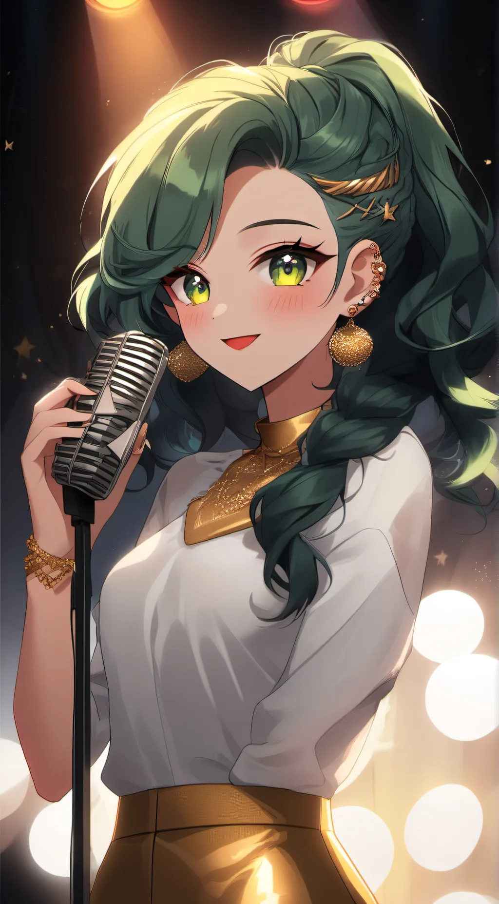 ai character: velvet background