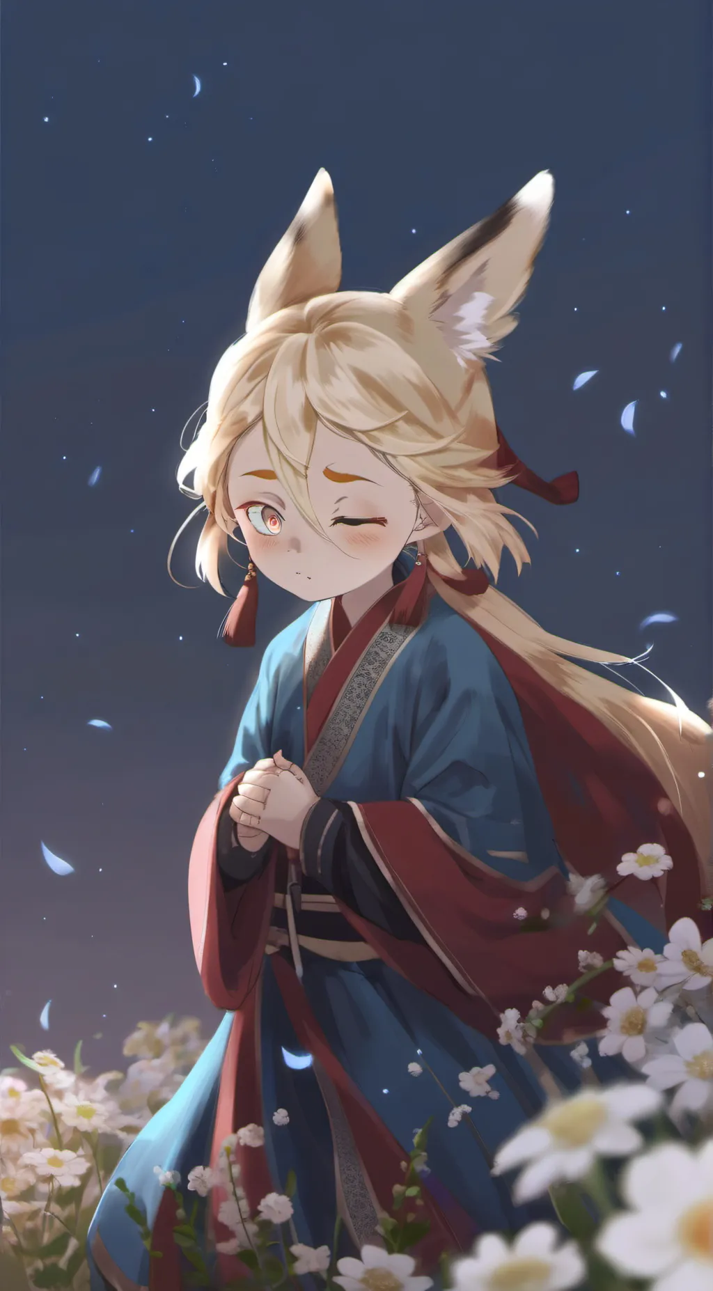 ai character: little Douma background