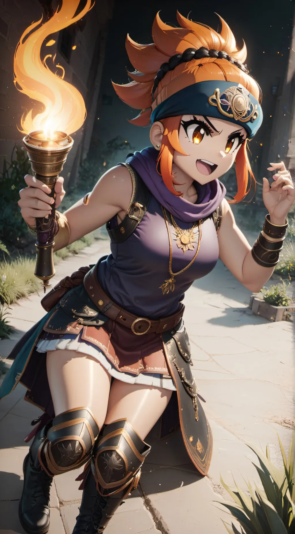 ai character: Amber(Brawl Stars) background