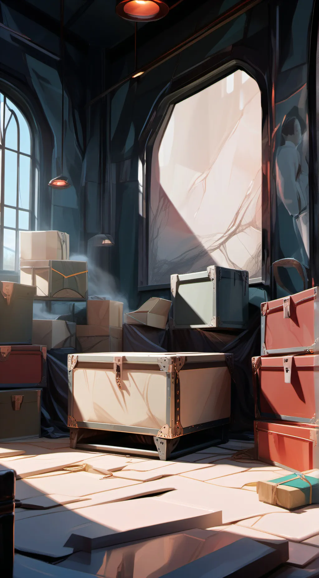 ai character: Box background