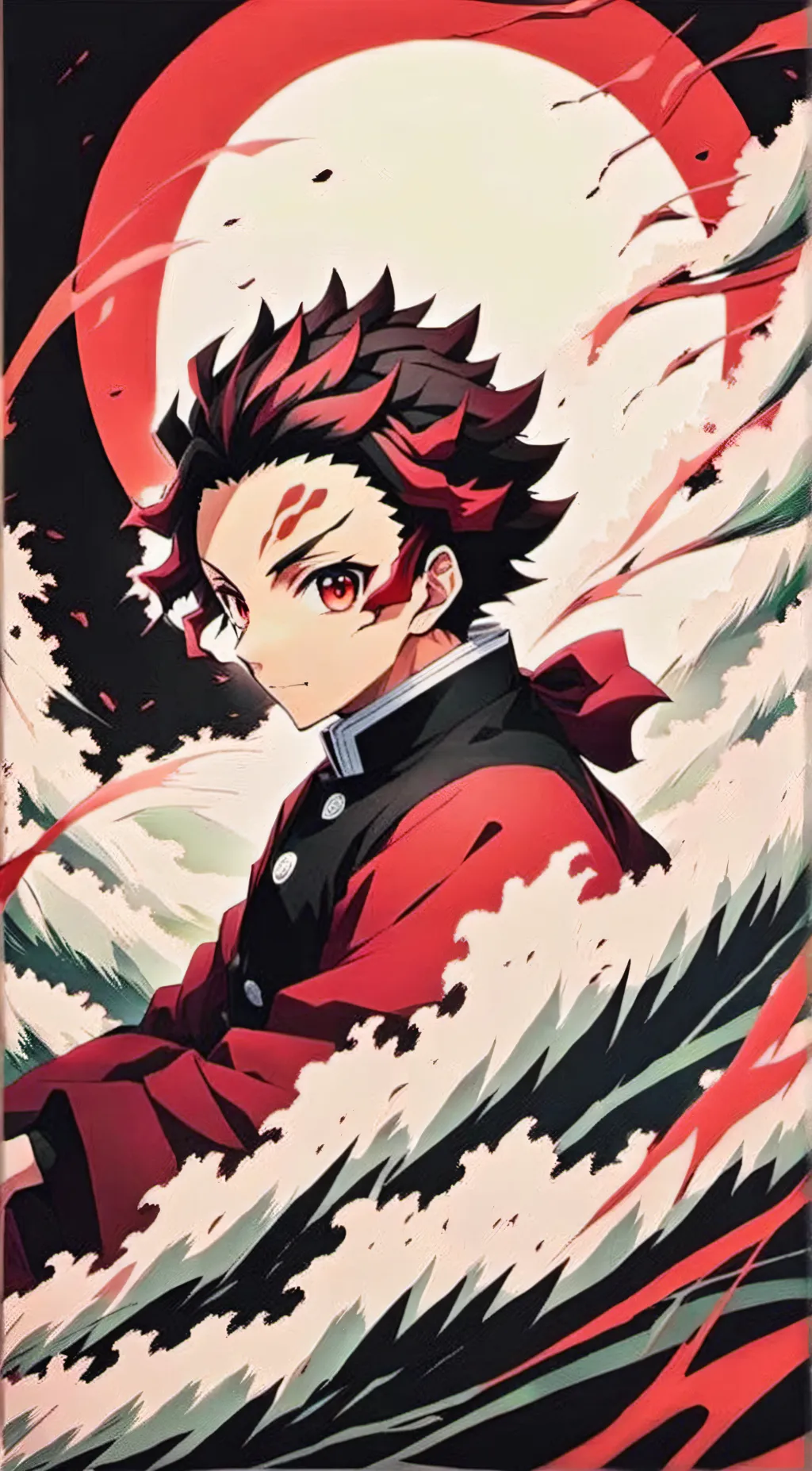 ai character: Tanjiro Kamado background