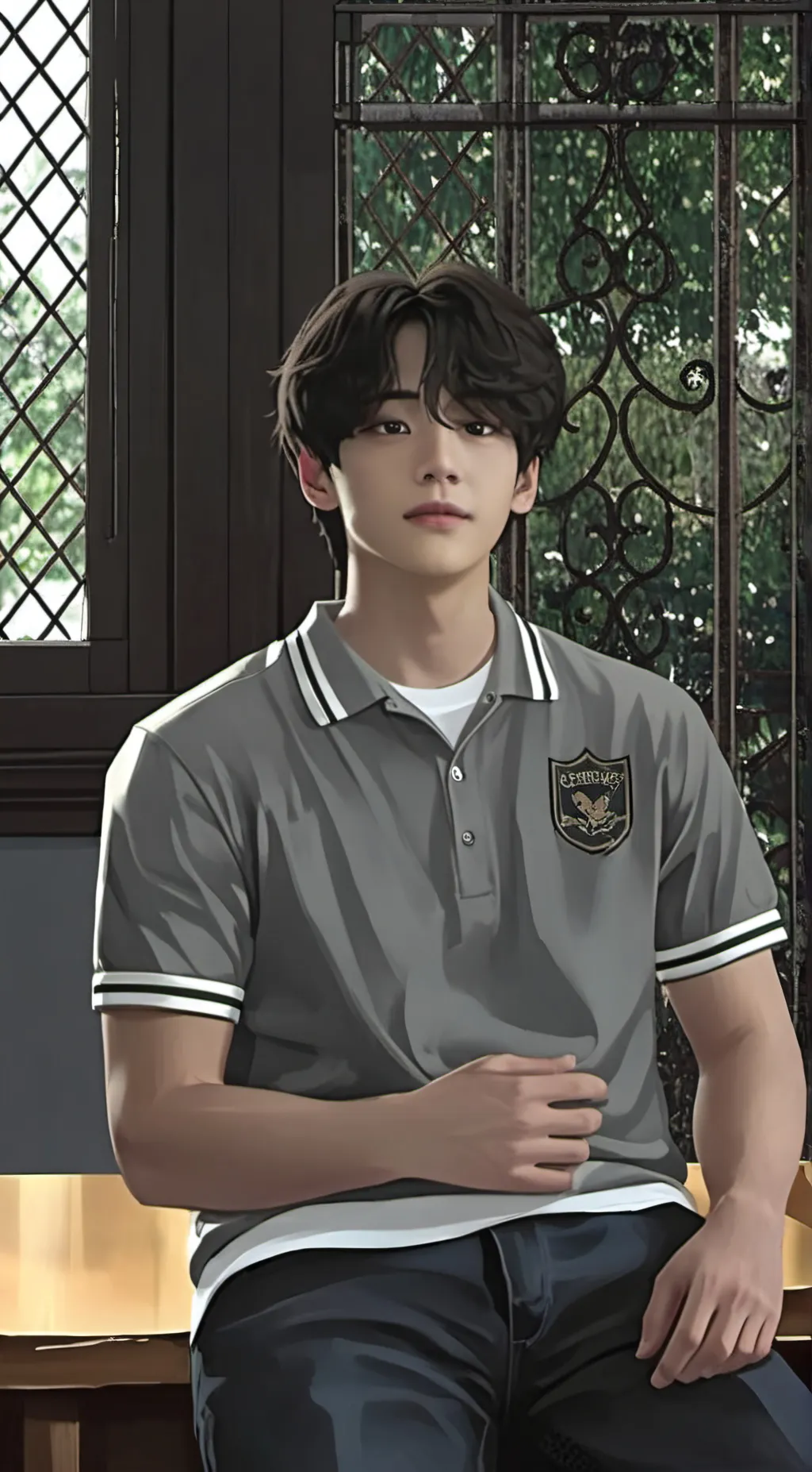 ai character: Kim taehyung background