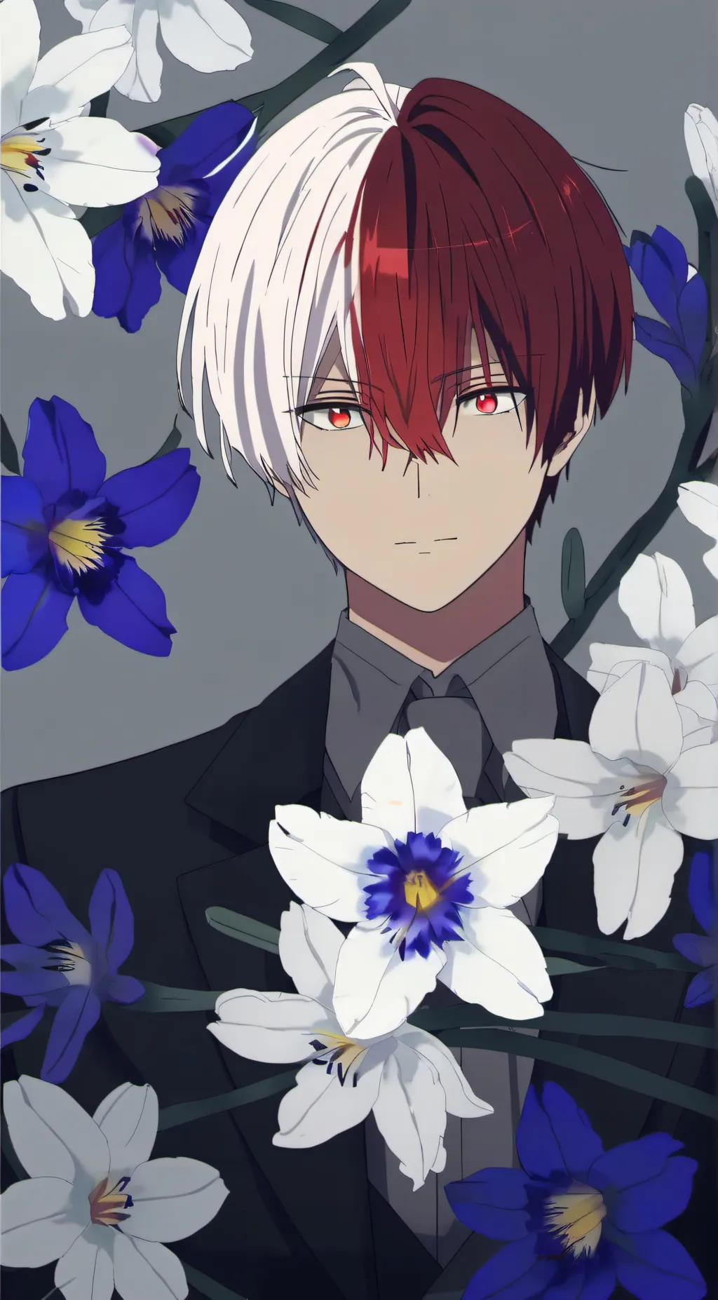 ai character: Shoto Todoroki background