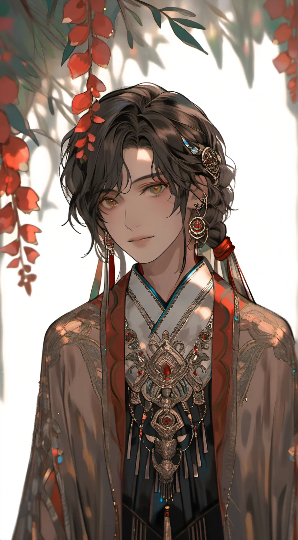 ai character: Amber background