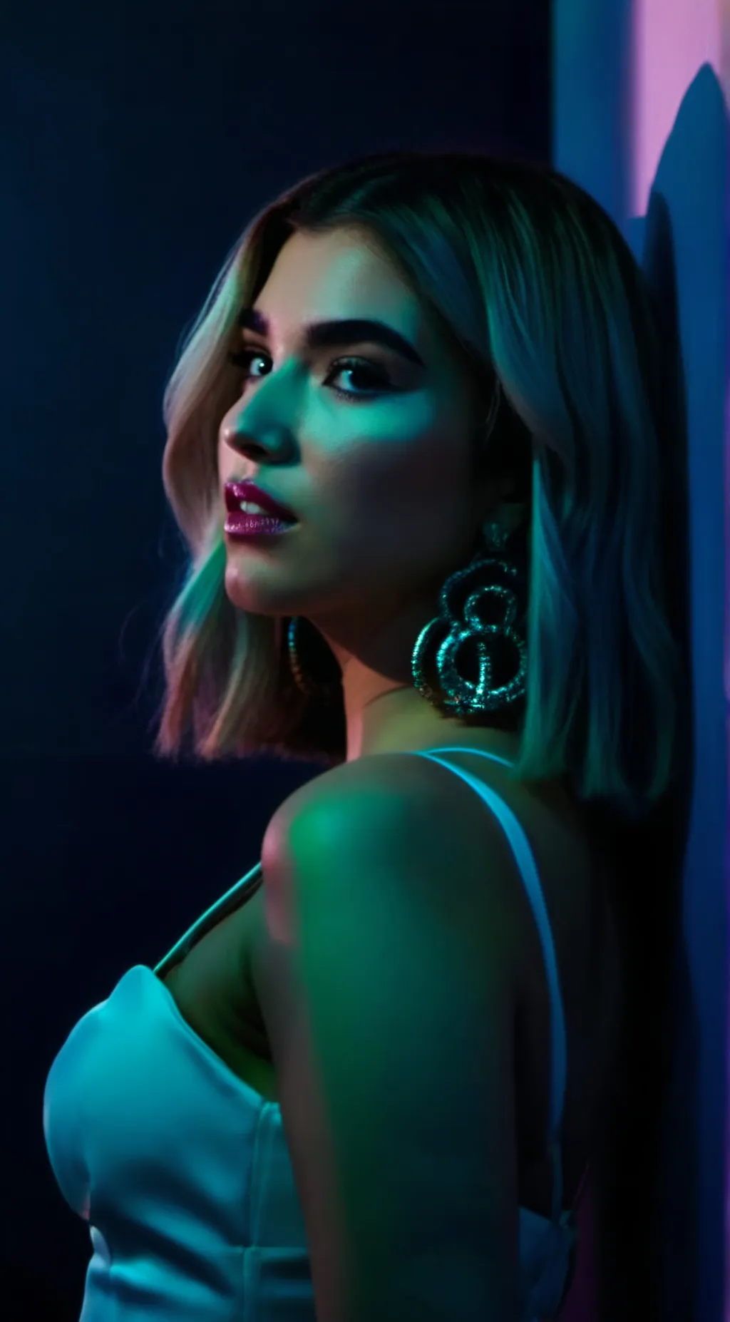 ai character: Dua Lipa background