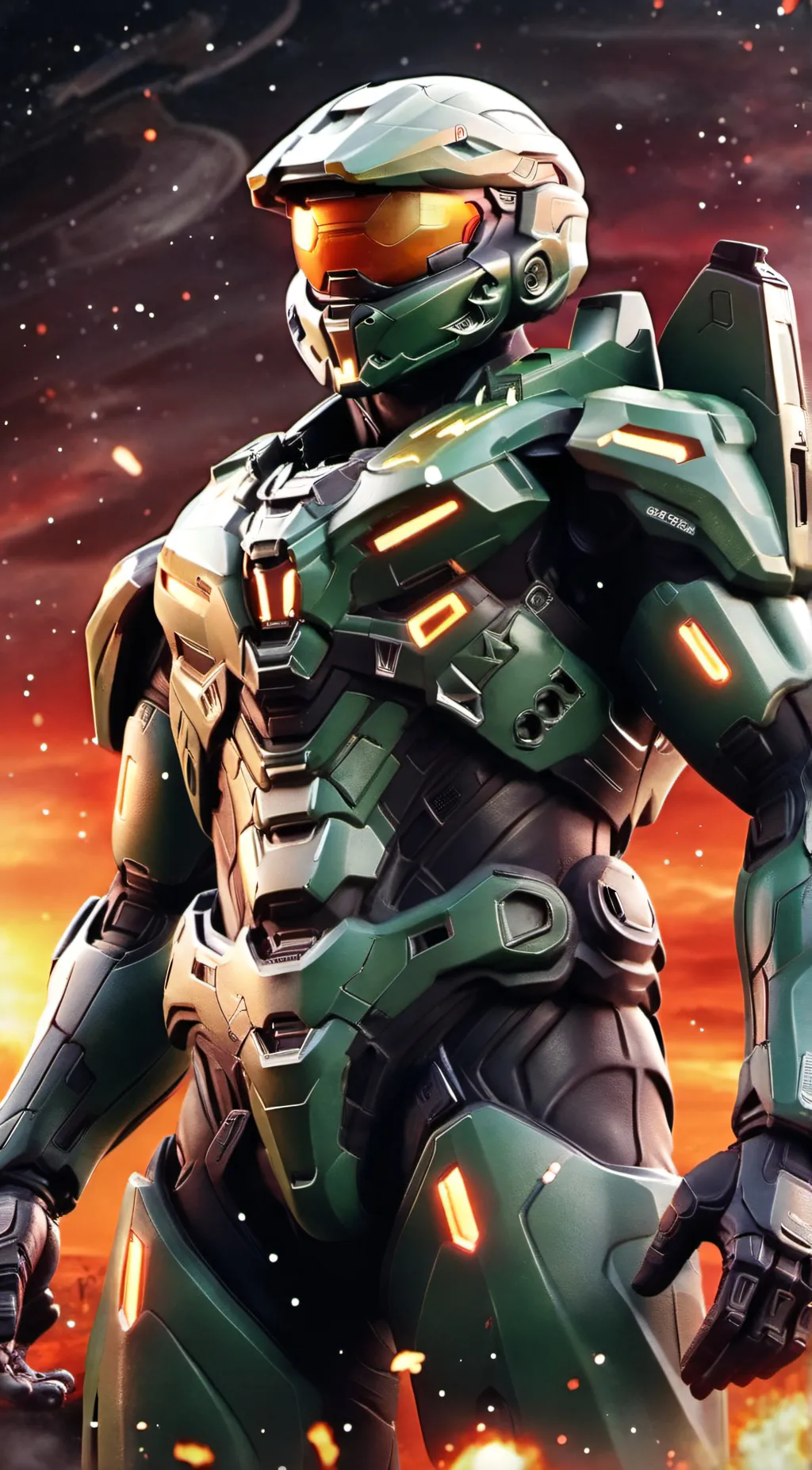 ai character: Master chief background