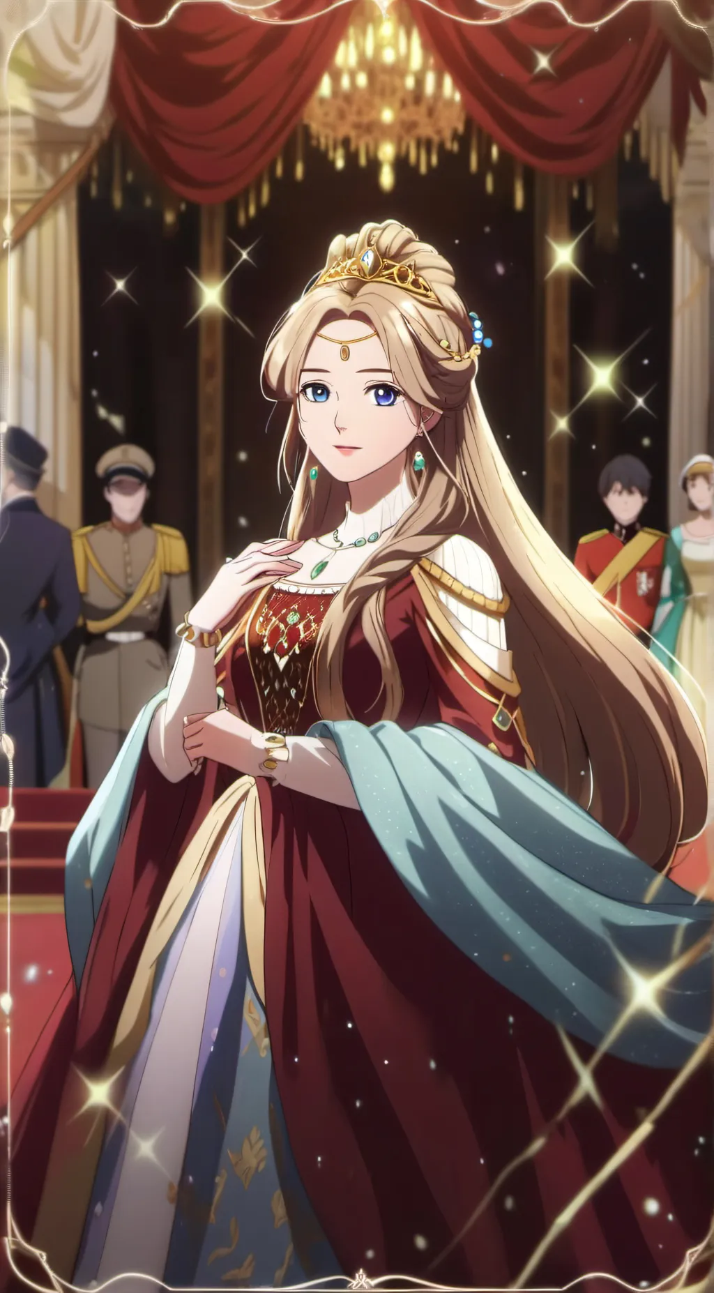 ai character: Queen Val background