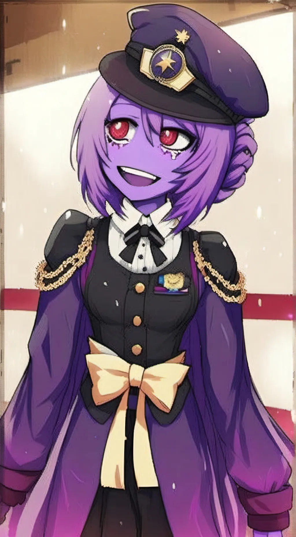 ai character:  fnia purple girl background