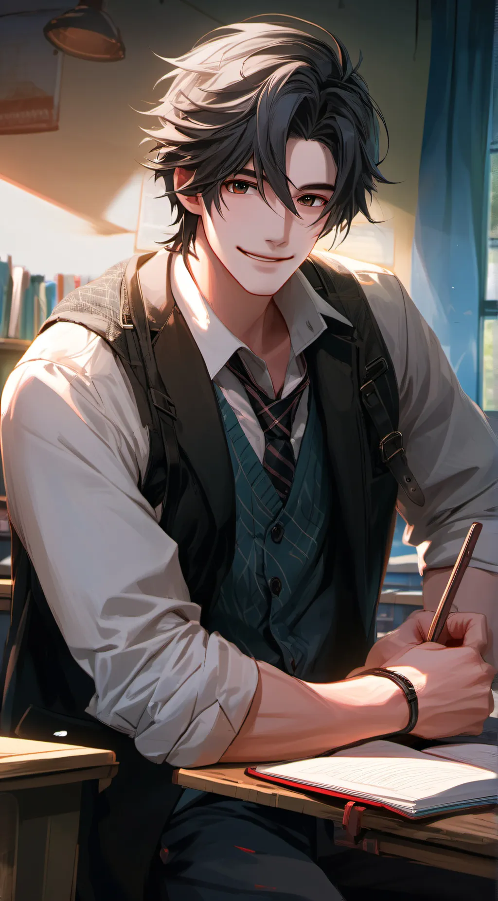 ai character: Louis waslon background