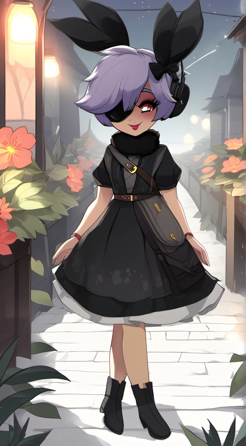 ai character: Bonfie  background