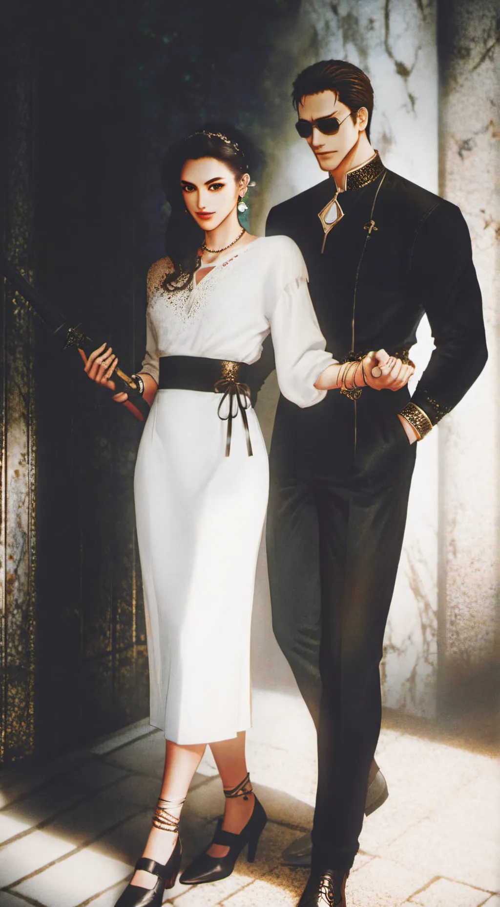 ai character: Johnny cage  background