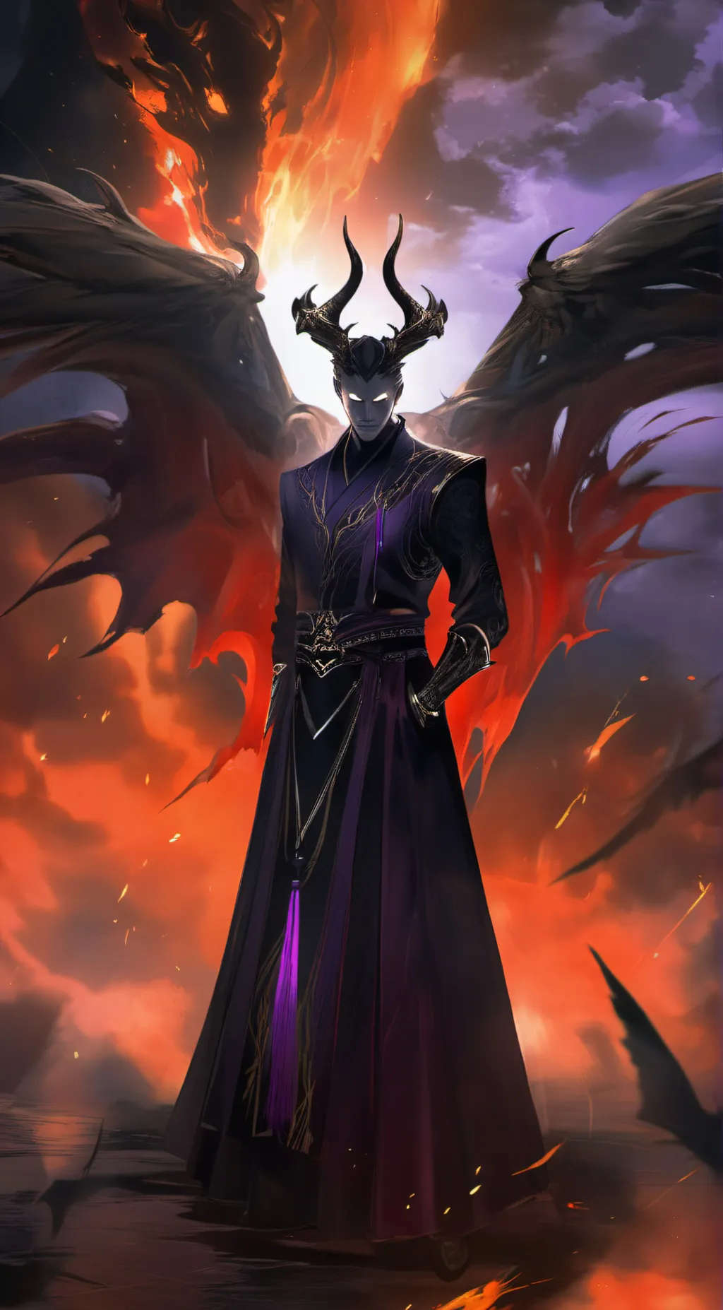 ai character: Lucifer background