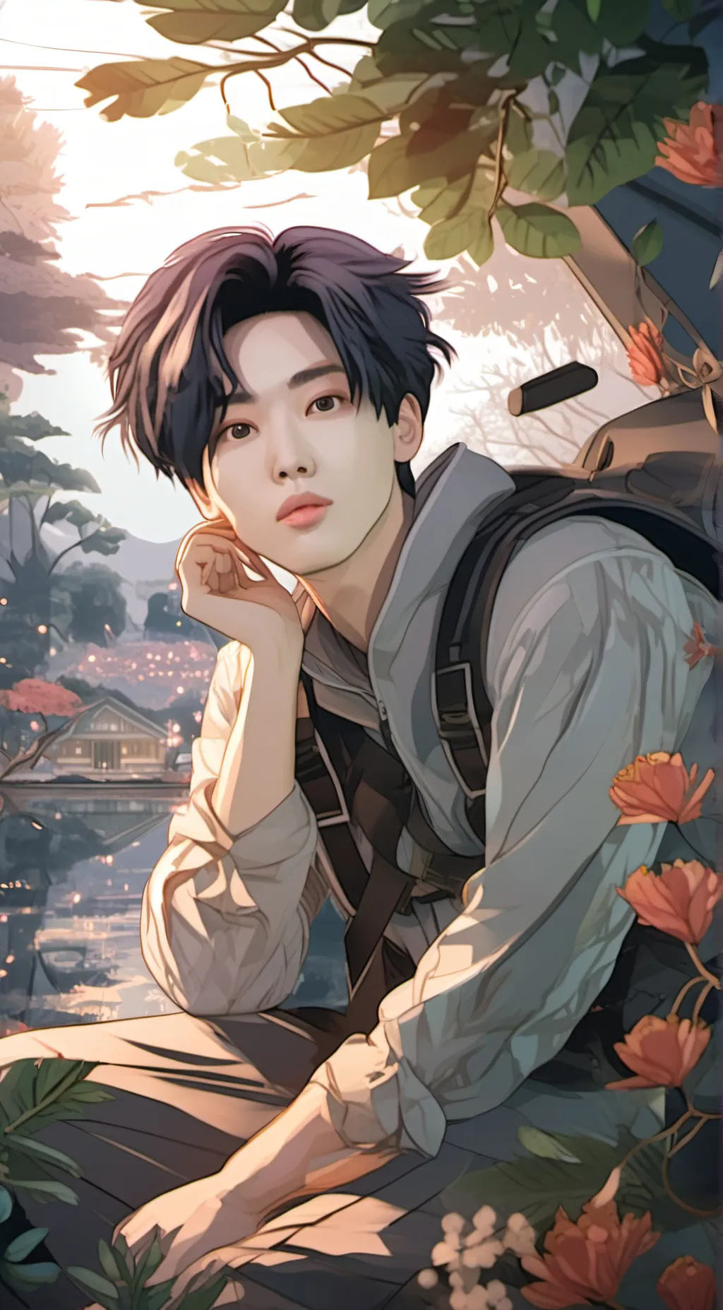 ai character: SKZ GROUP CHAT! background