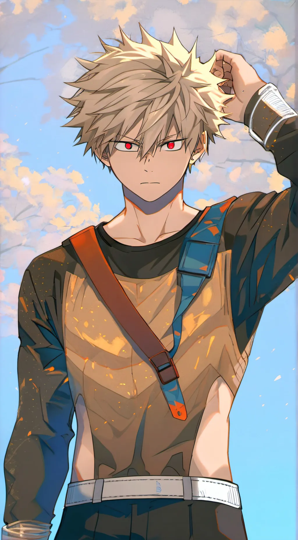 ai character: Katsuki bakugou background