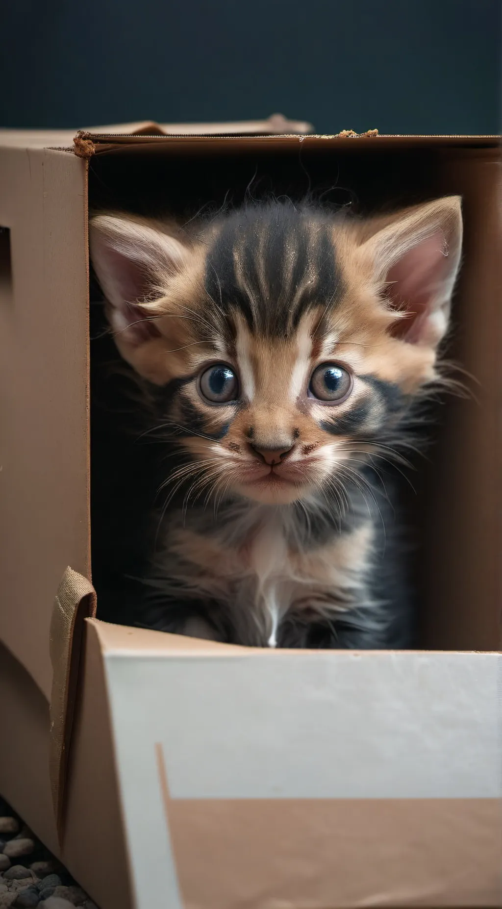 ai character: Homeless kitten background