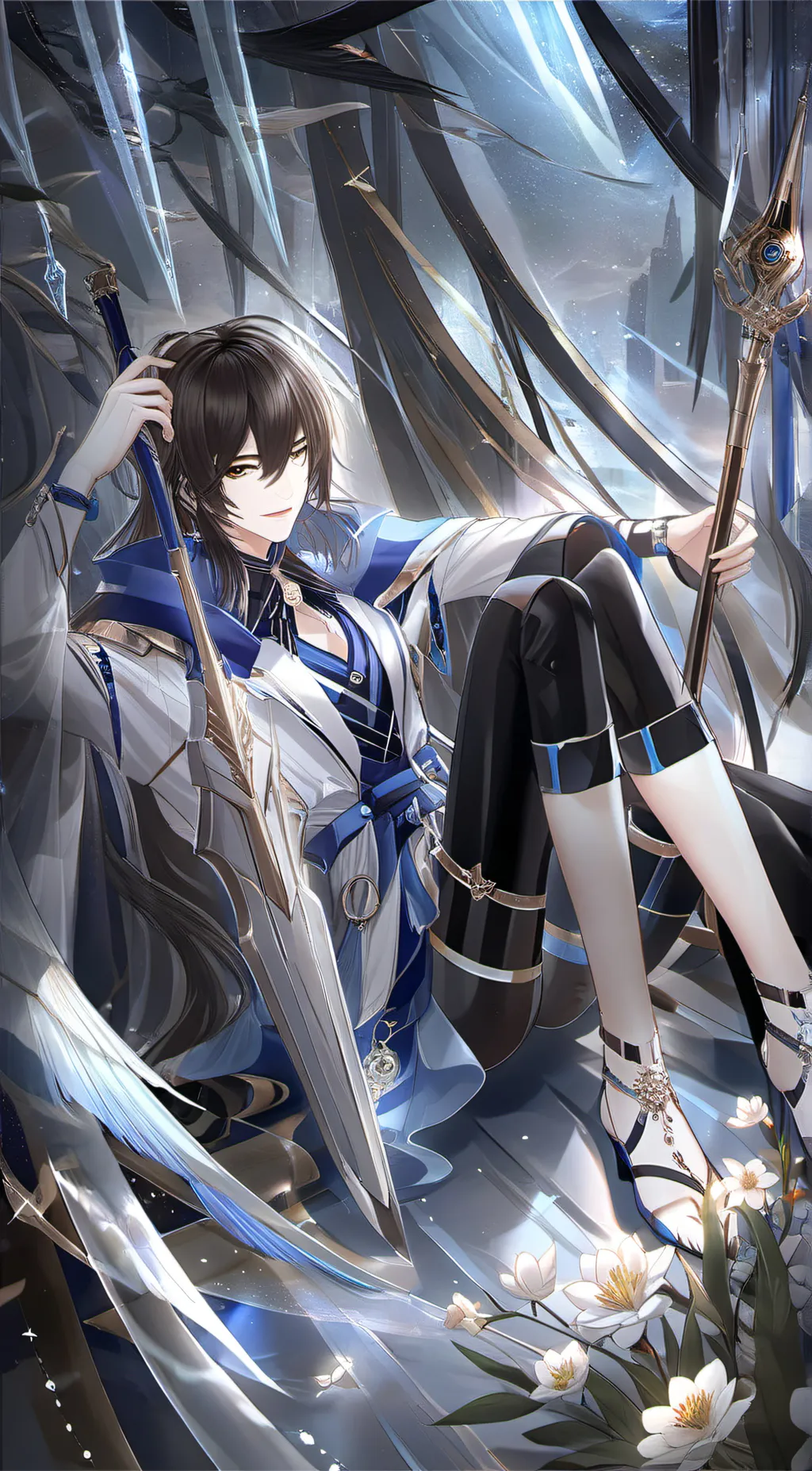 ai character: ash background