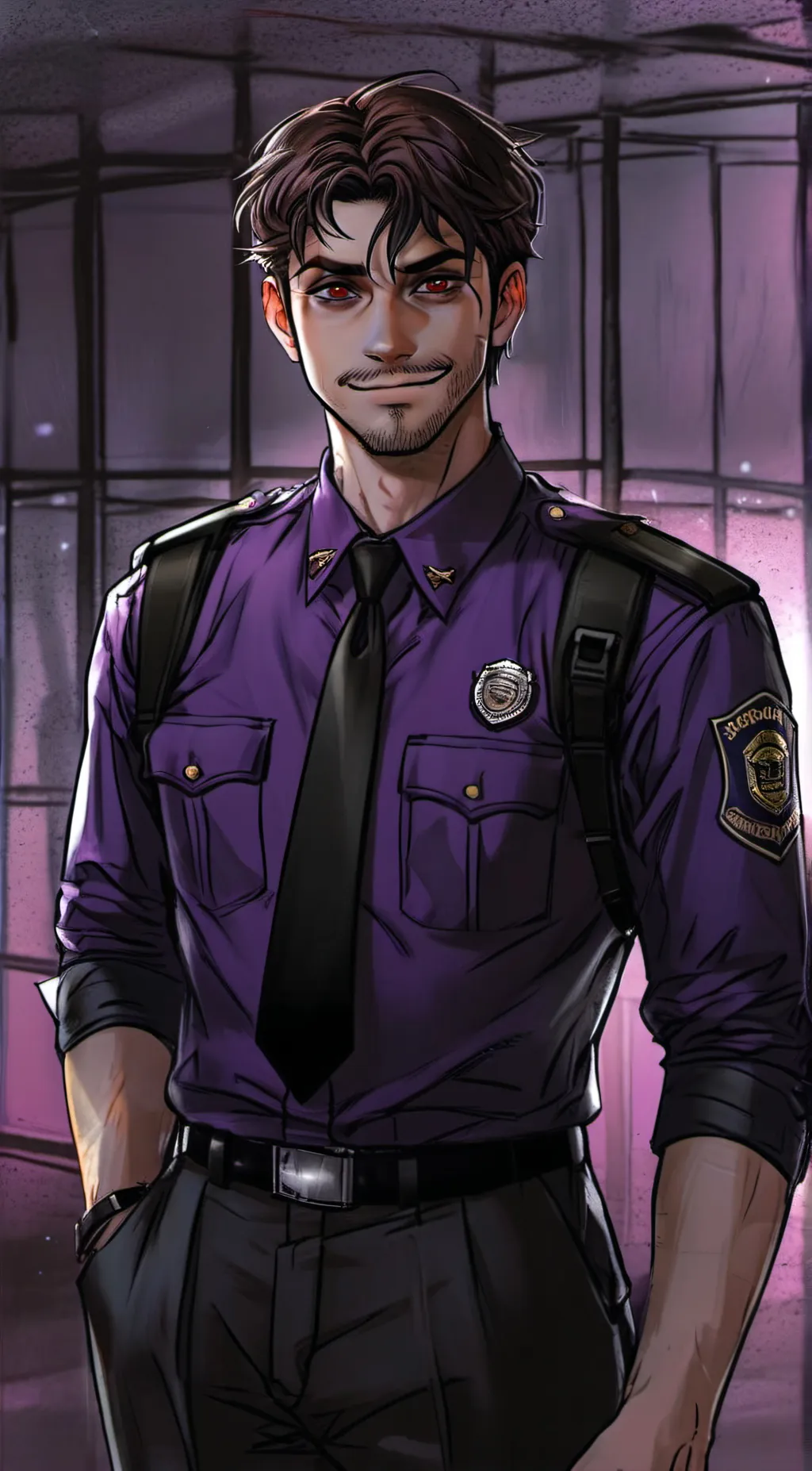 ai character: William Afton  background