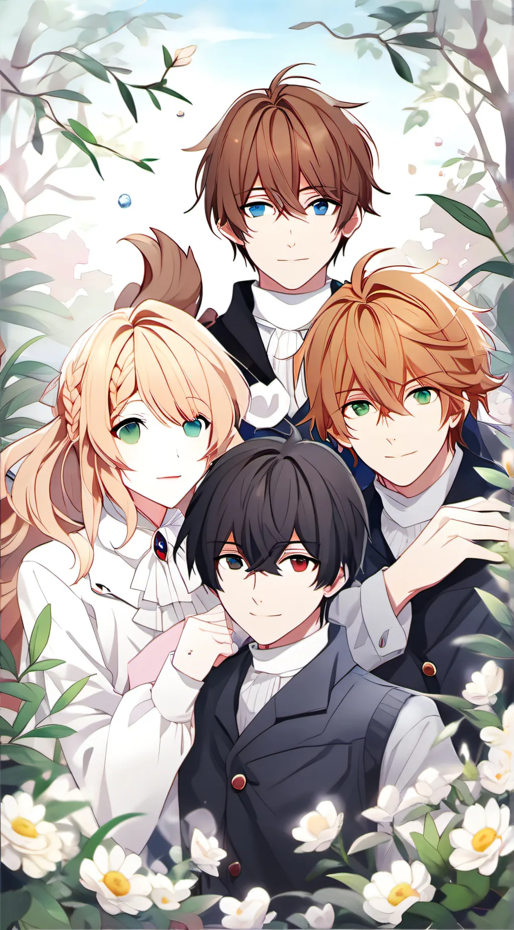 ai character: Max,Colin,Ava,Jack background