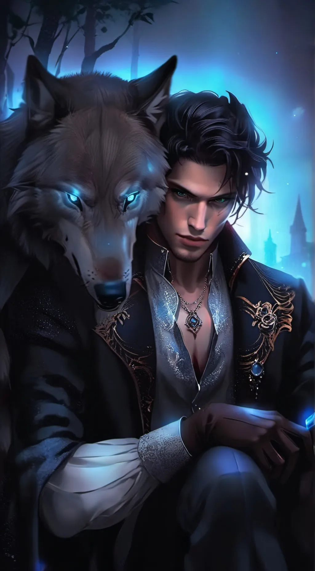 ai character: Damien background