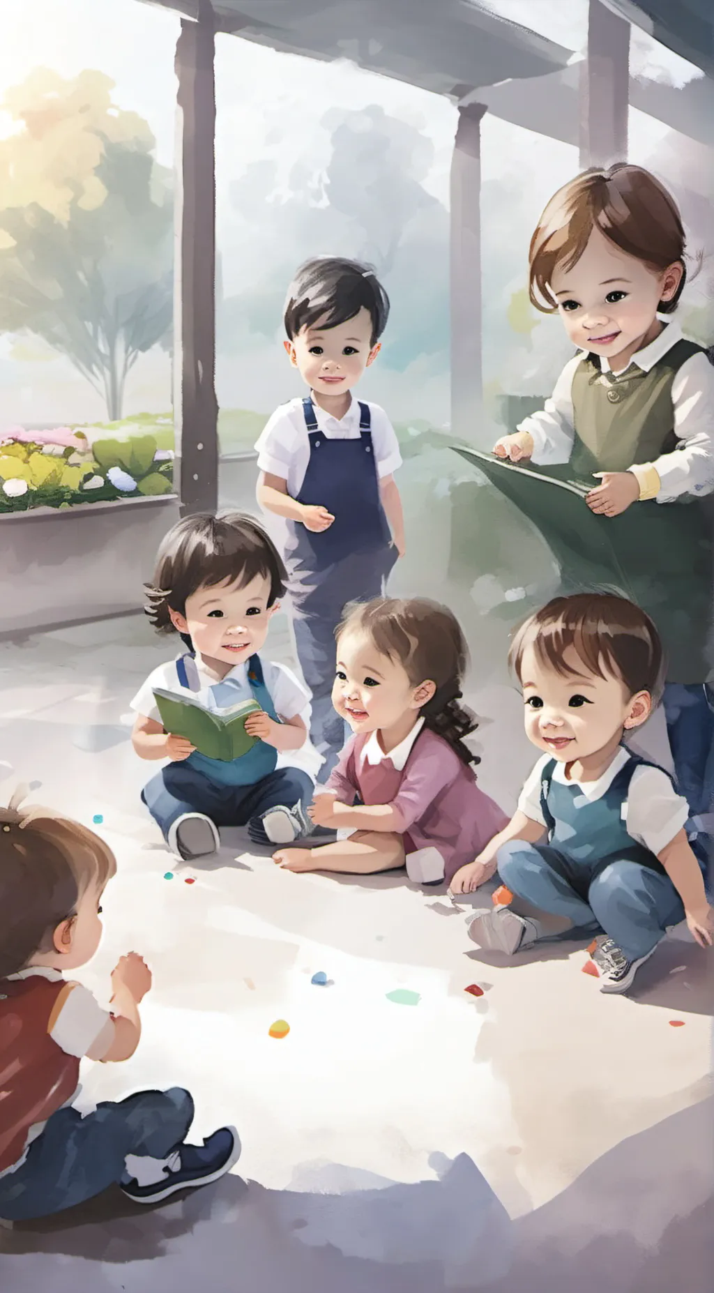 ai character: brookhaven daycare background
