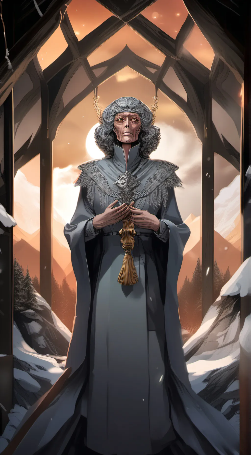 ai character: Void background