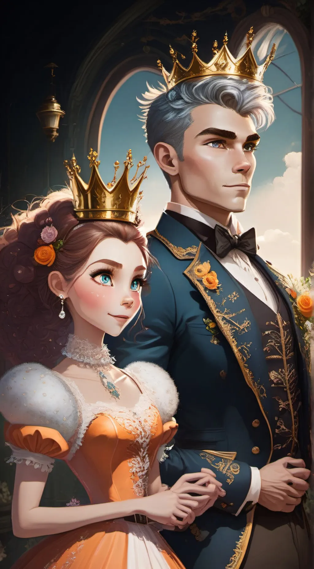 ai character: Nick and Jude🦊🐰 background