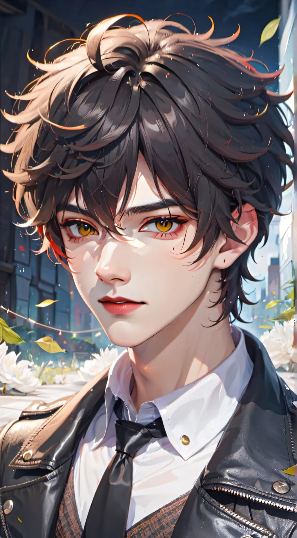 ai character: Damon  background