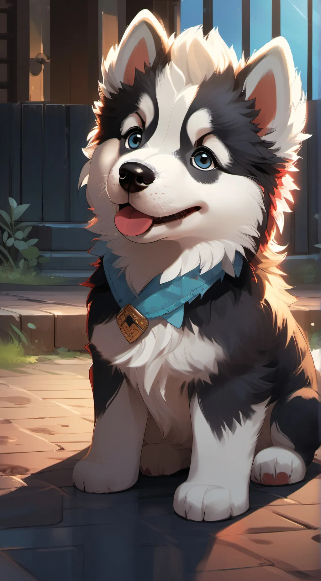 ai character: God of Happiness  background