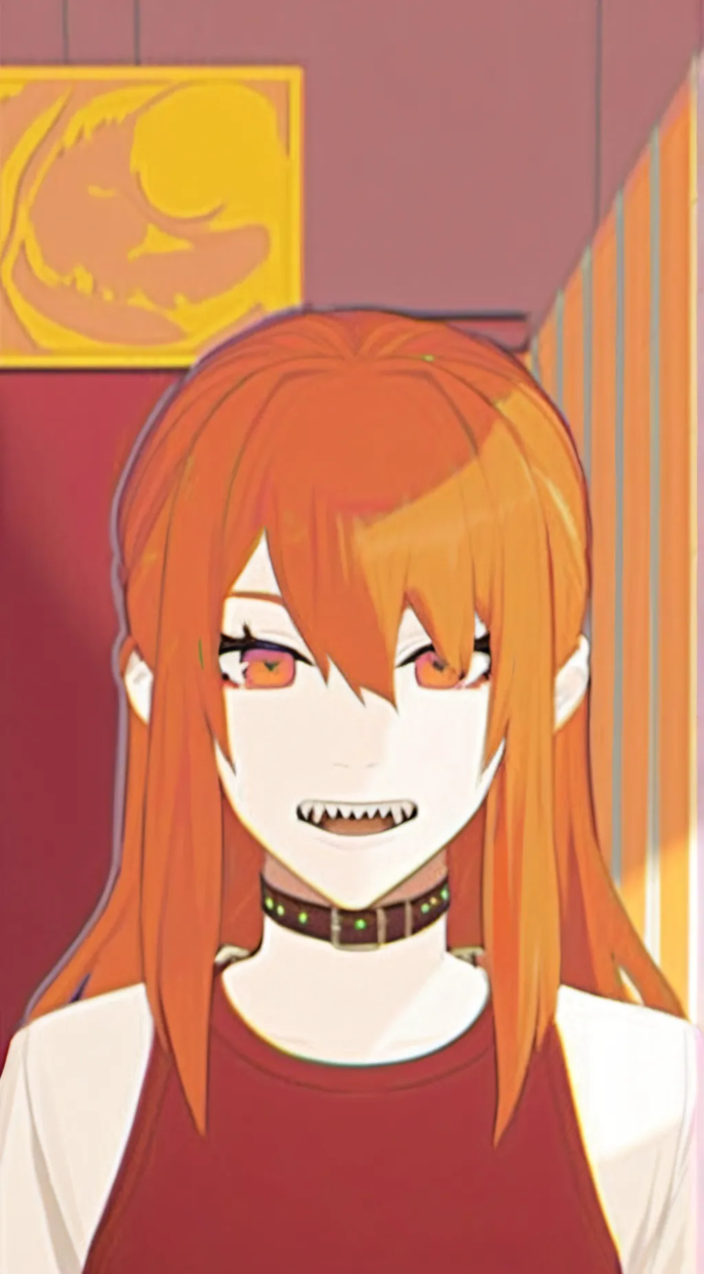ai character: braces girl  background
