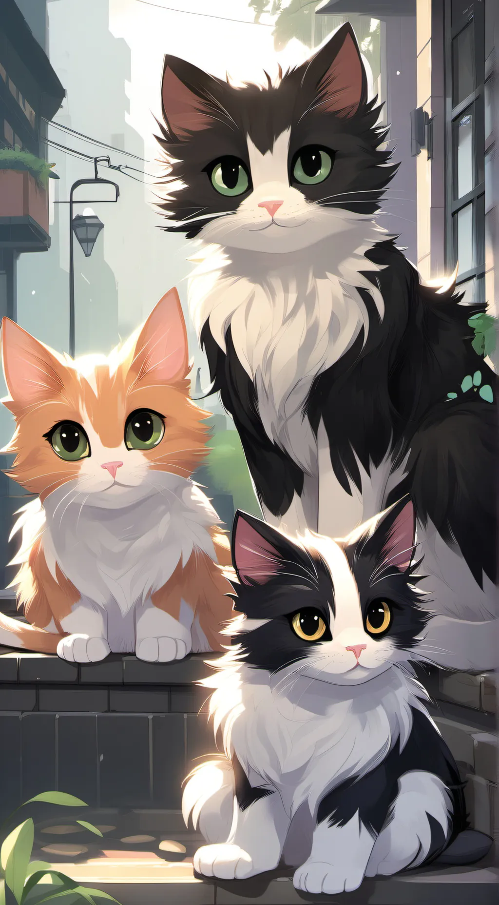 ai character: cat background