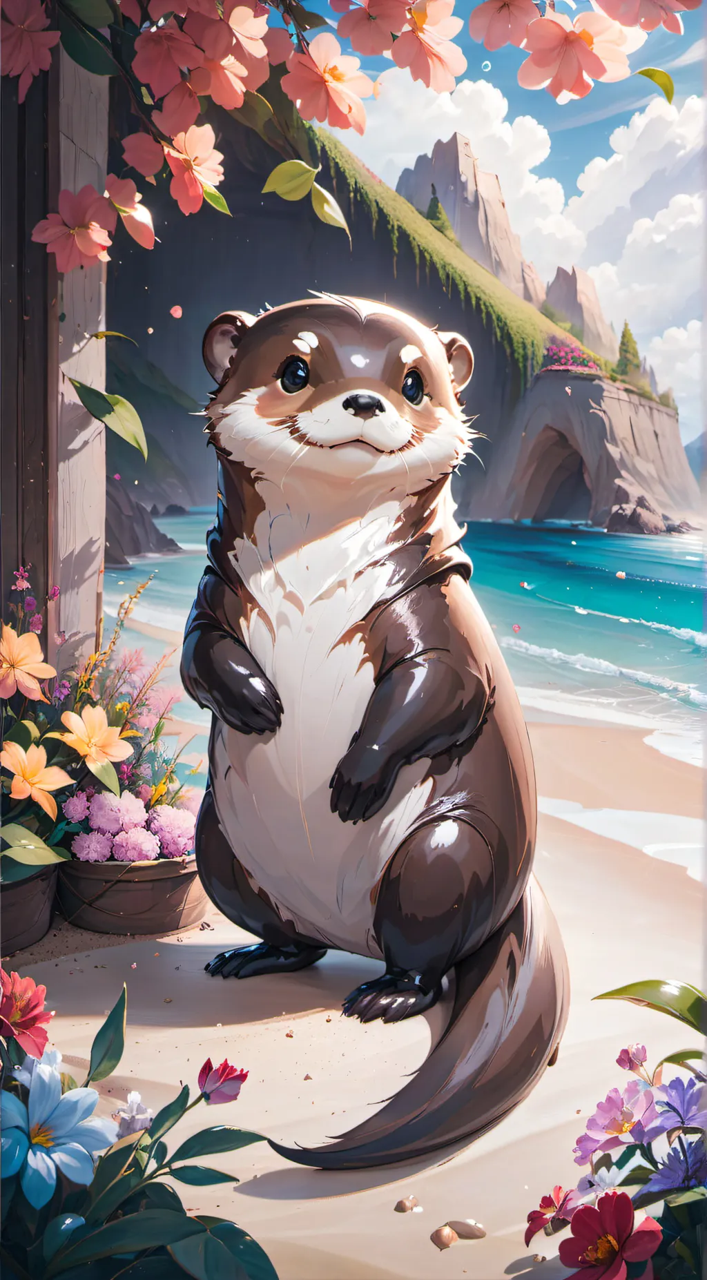 ai character: Otter background