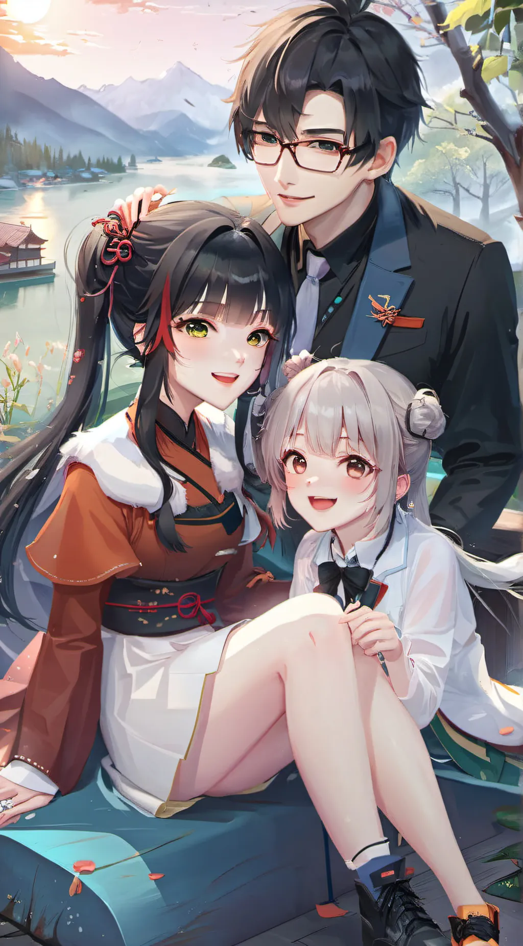 ai character: 假千金 background