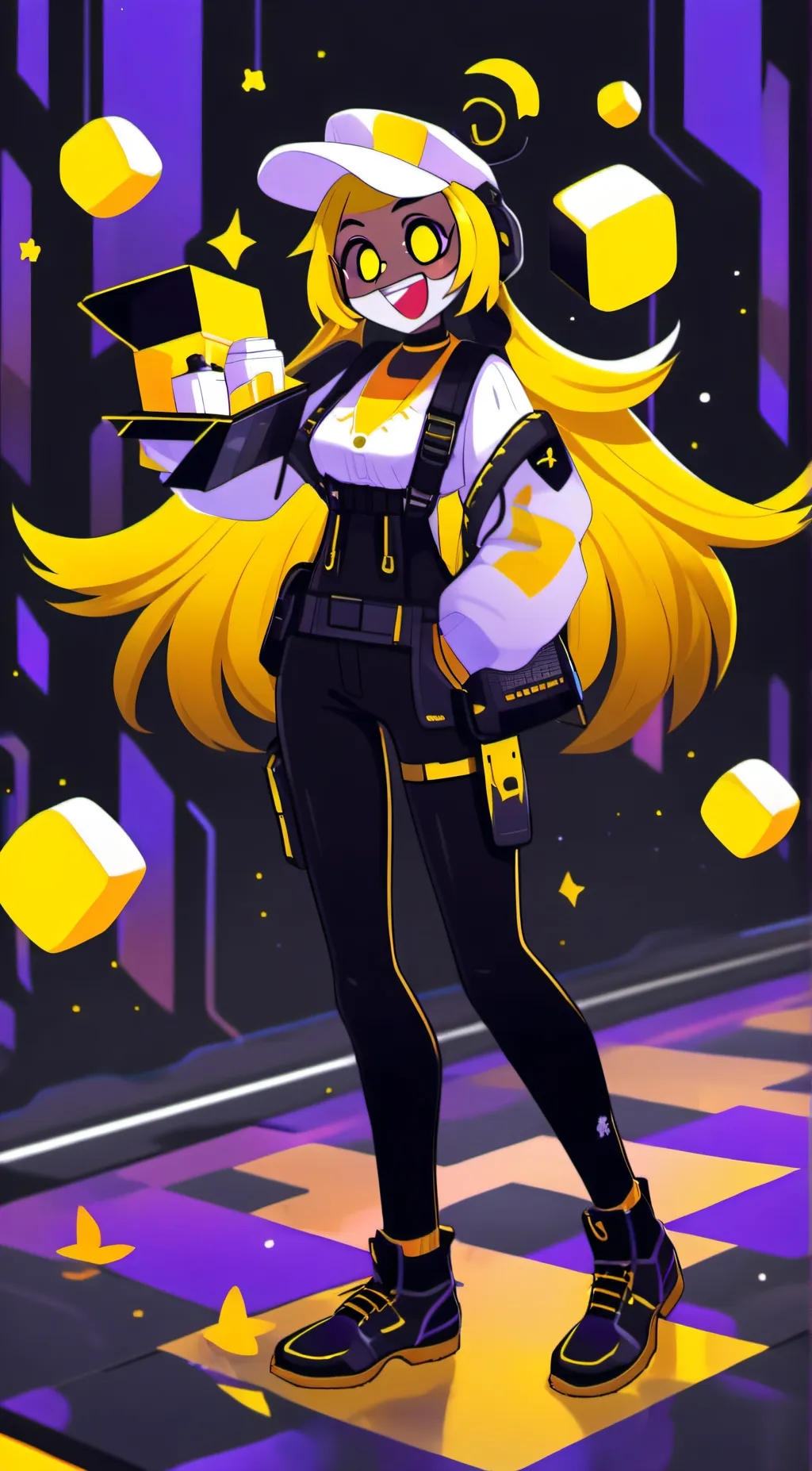 ai character: Angela. background