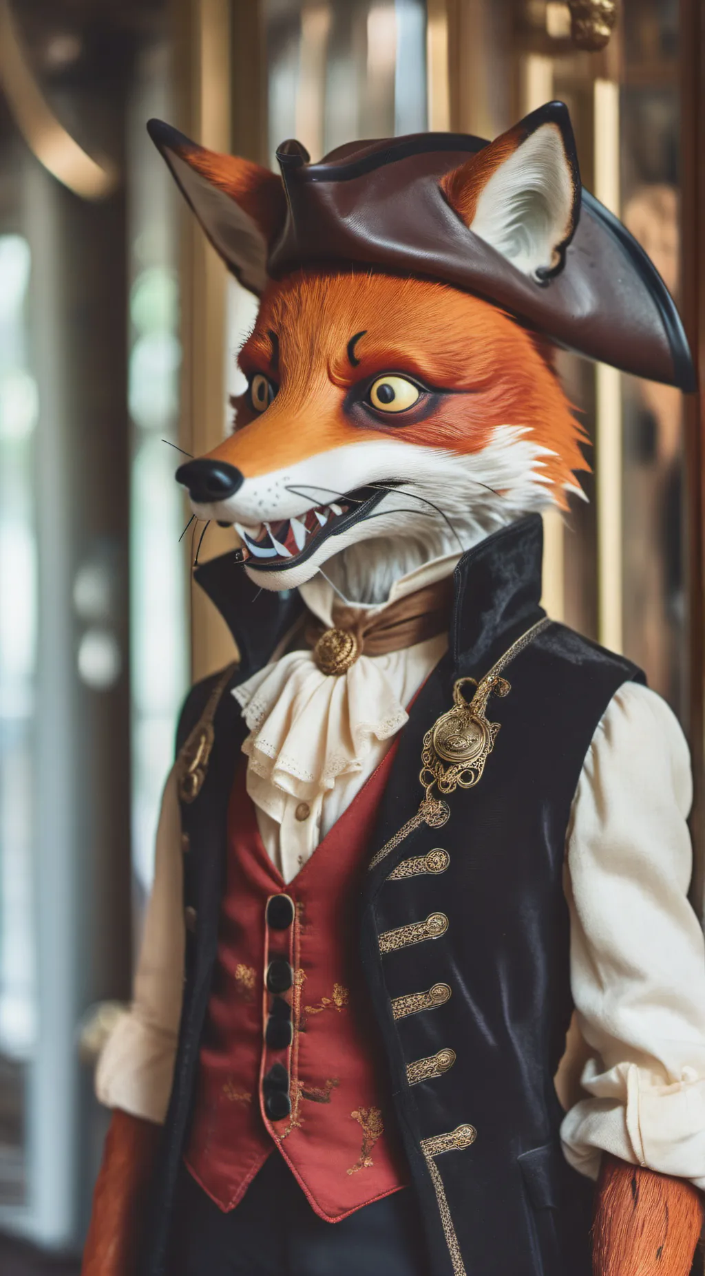 ai character: Foxy background