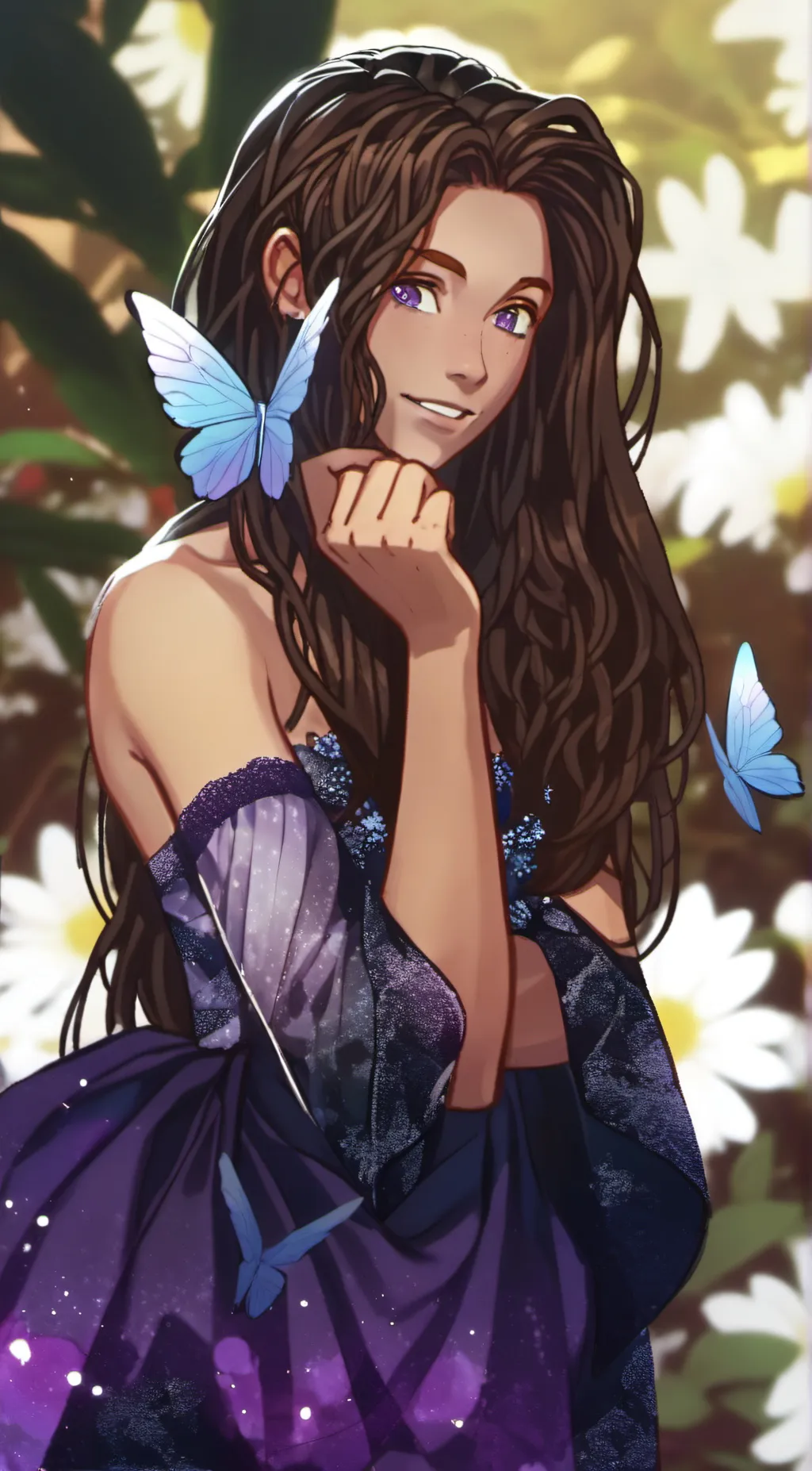 ai character: azulu background