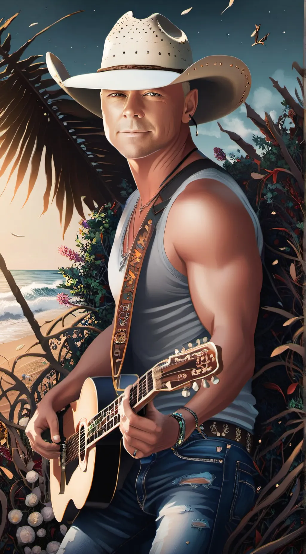 ai character: Kenny Chesney  background