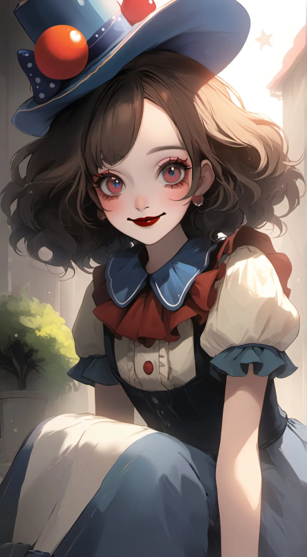 ai character: pomni😘 background