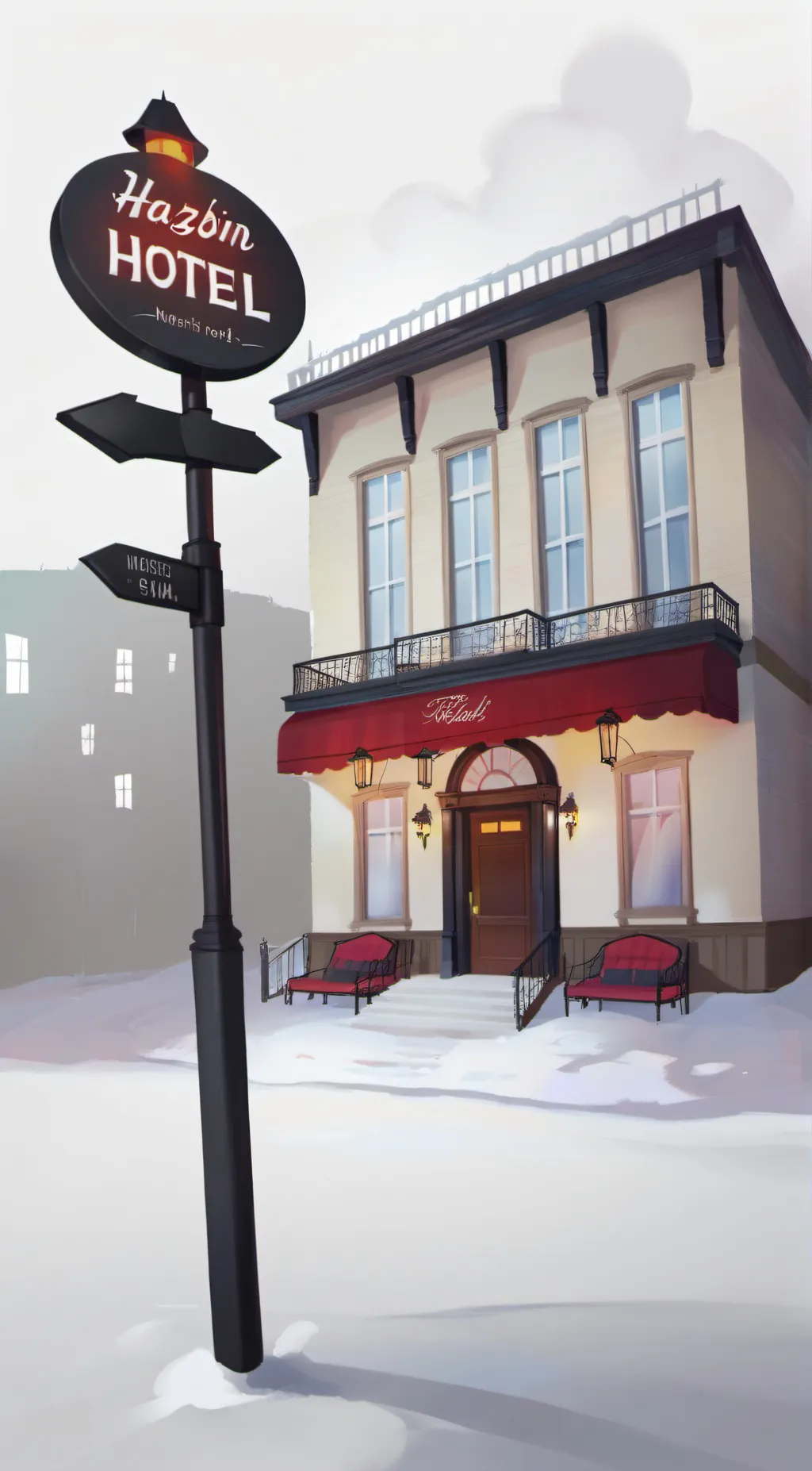 ai character: Hazbin hotel  background