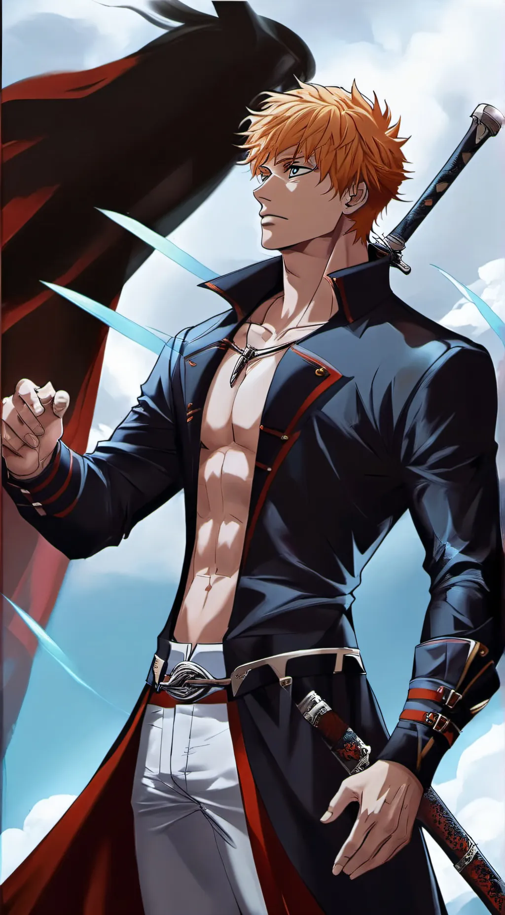 ai character: Ichigo Kurosak background