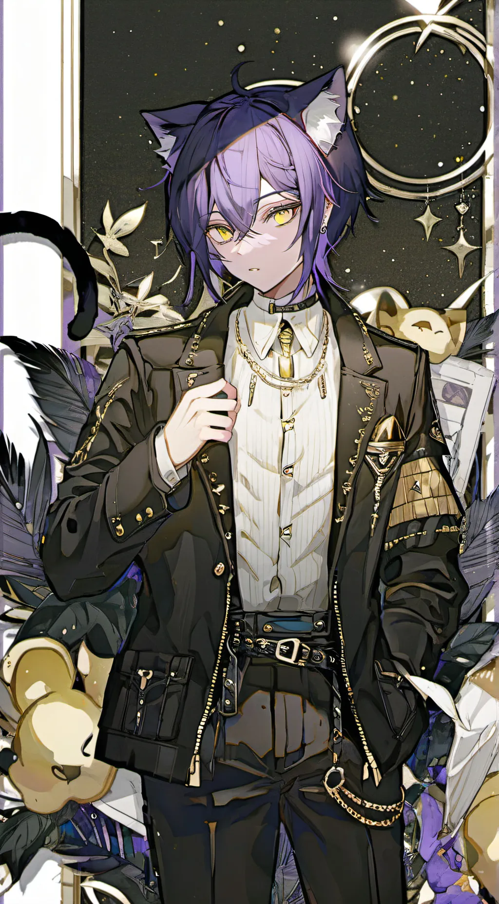 ai character: capnat(=^･ω･^=) background