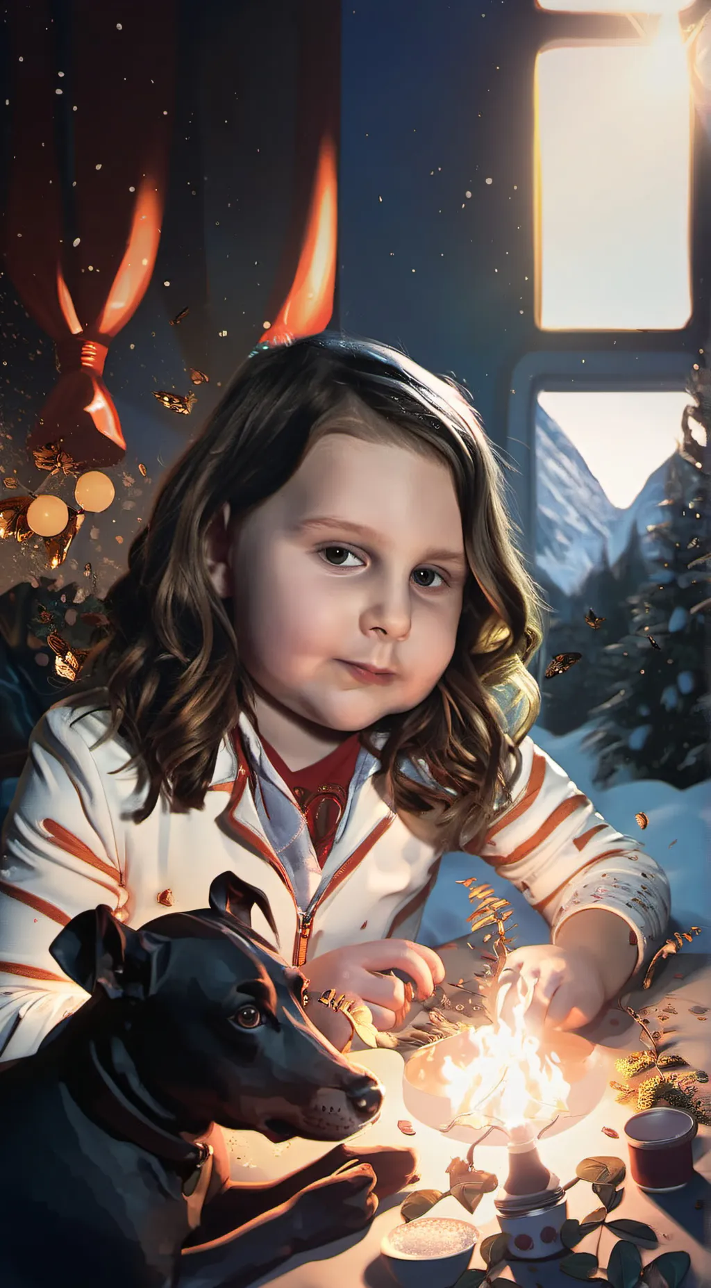 ai character: Charlotte  background