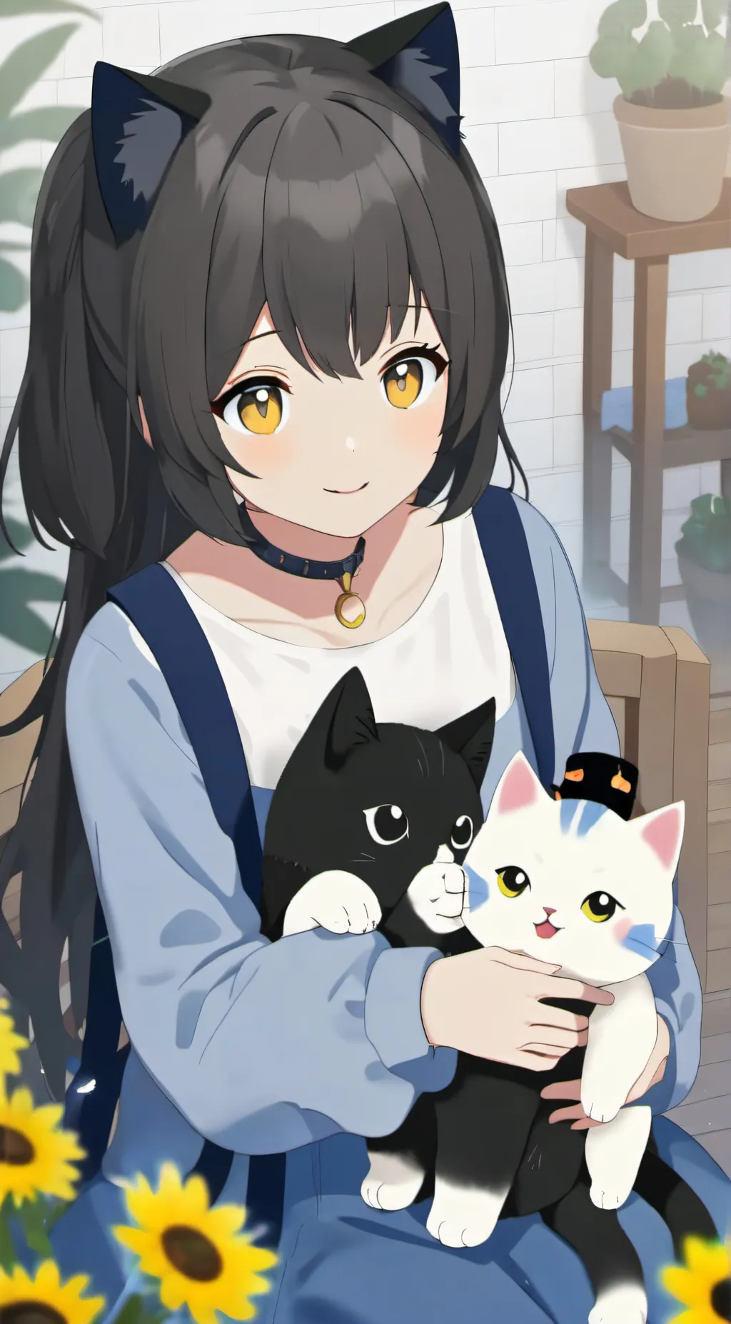ai character: pet cat background