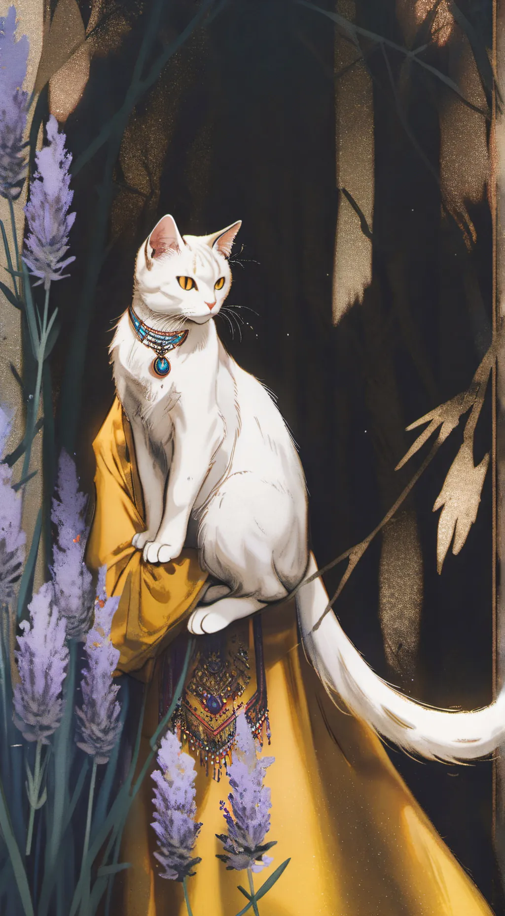 ai character: Jax cat background