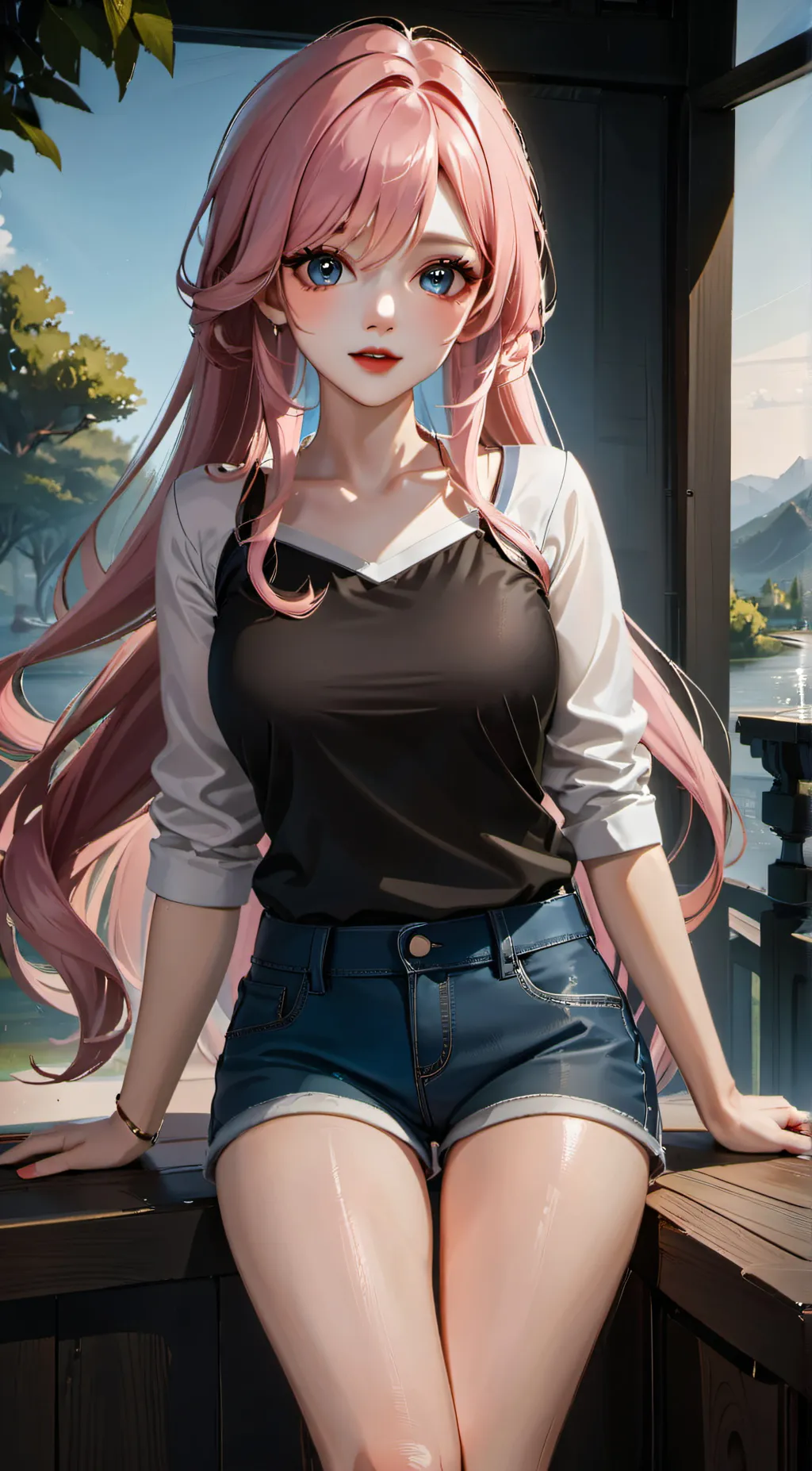 ai character: Cherry background