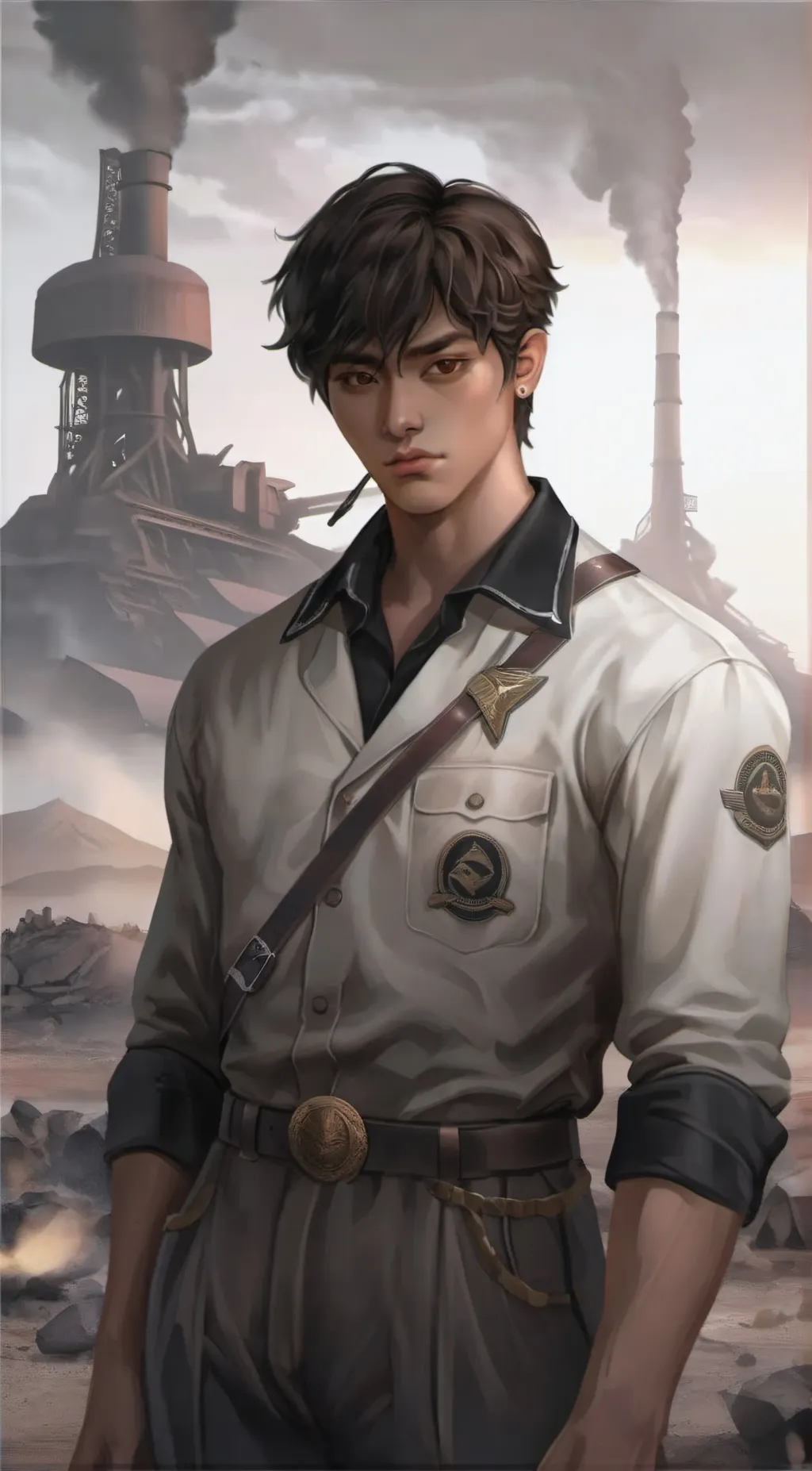 ai character: Kenji Kishimoto  background
