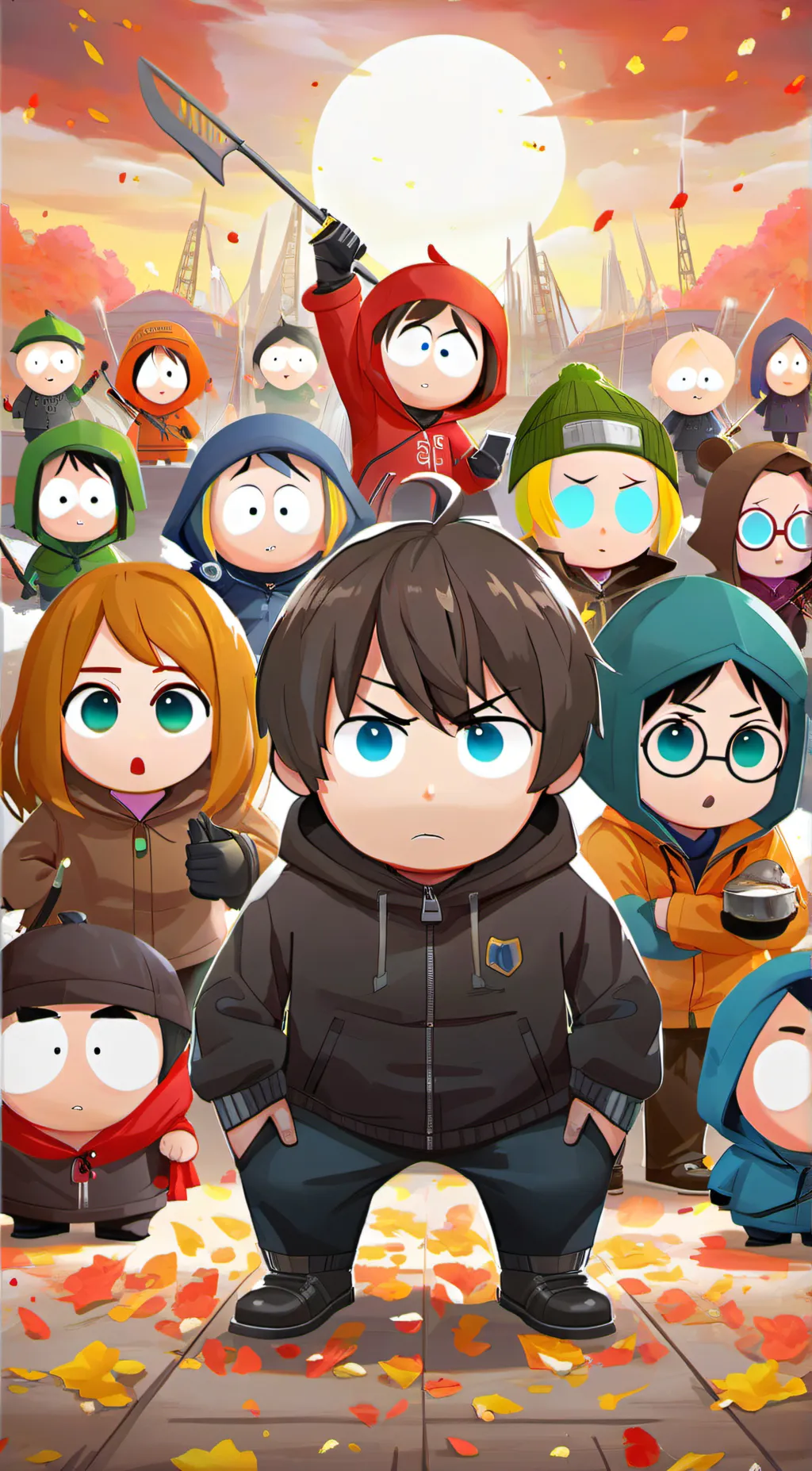 ai character: south park heros background