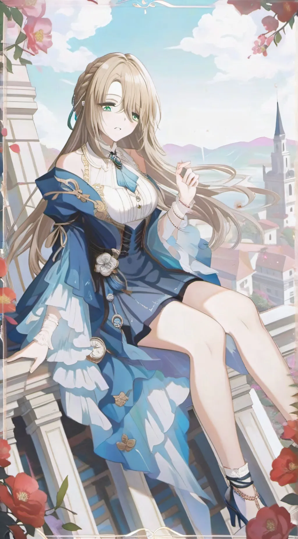 ai character: hungry giantess  background