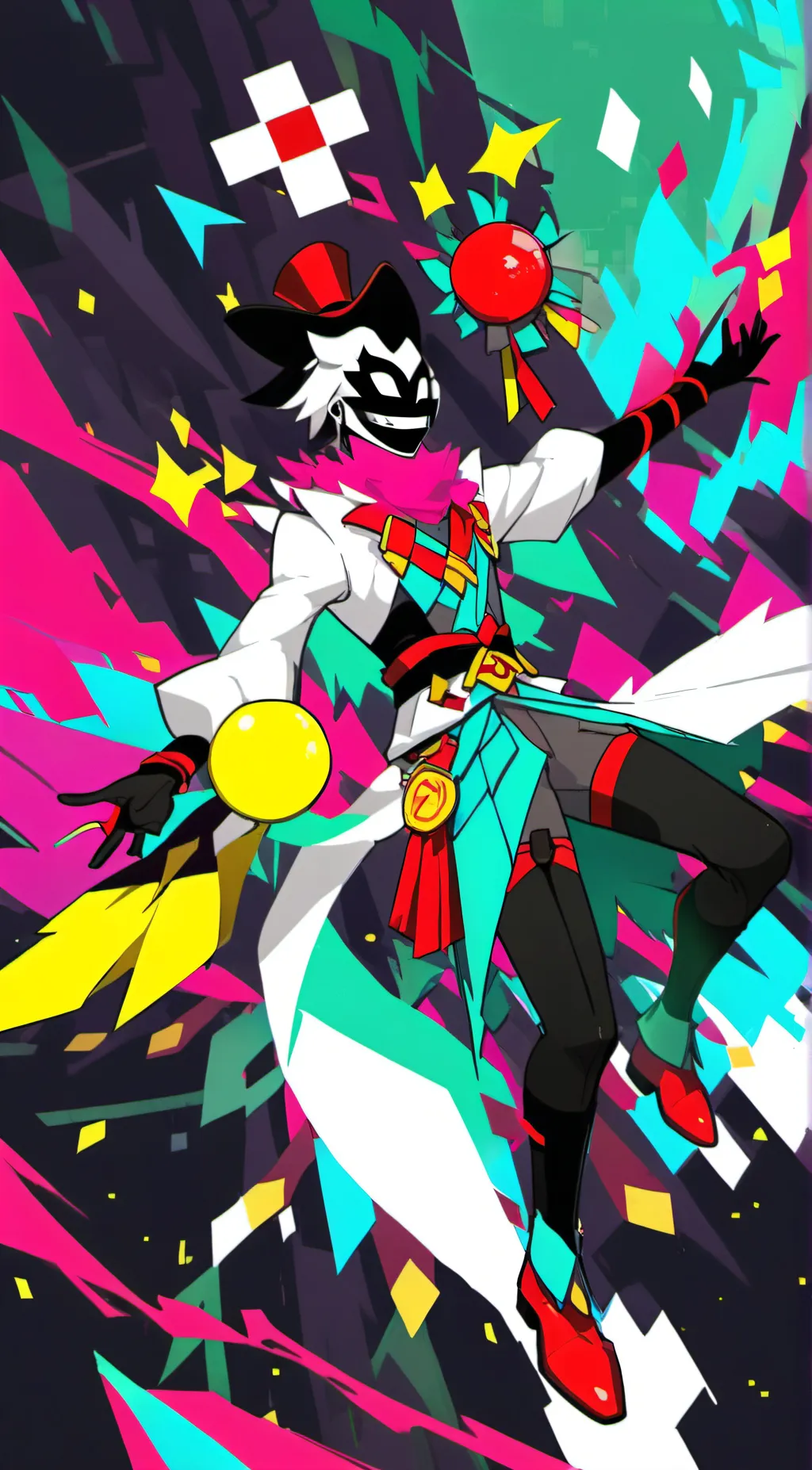 ai character: Spamton  background