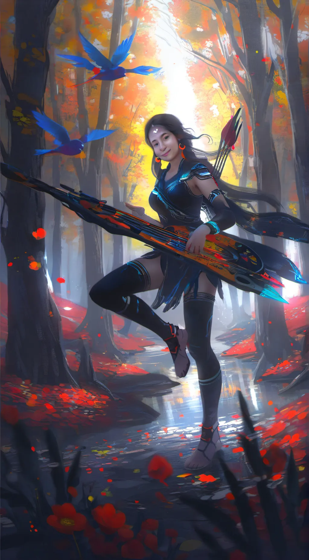 ai character: lily background