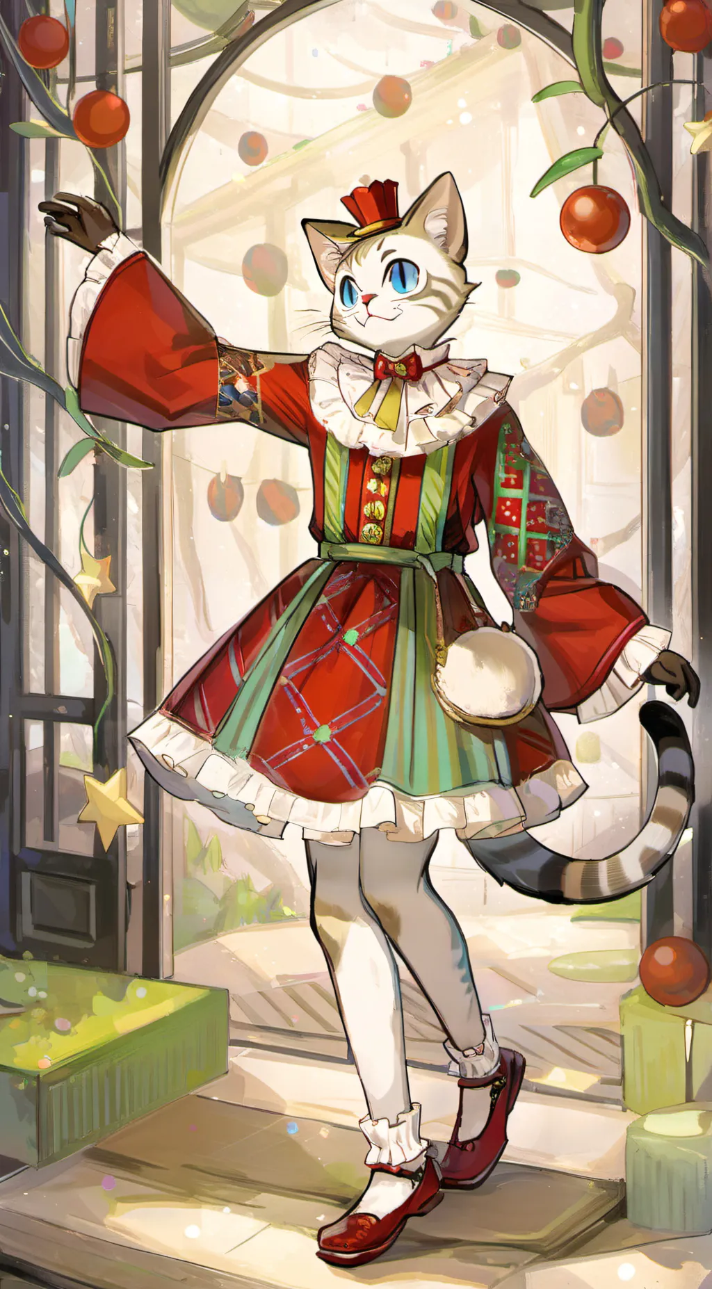 ai character:  tiándiǎn background